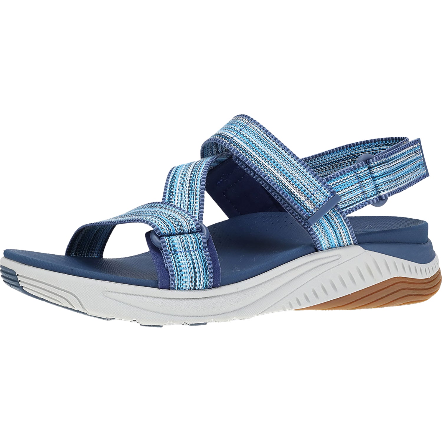 Womens Dansko Women's Dansko Rayna Blue Multi Webbing Synthetic Blue Multi Webbing Synthetic