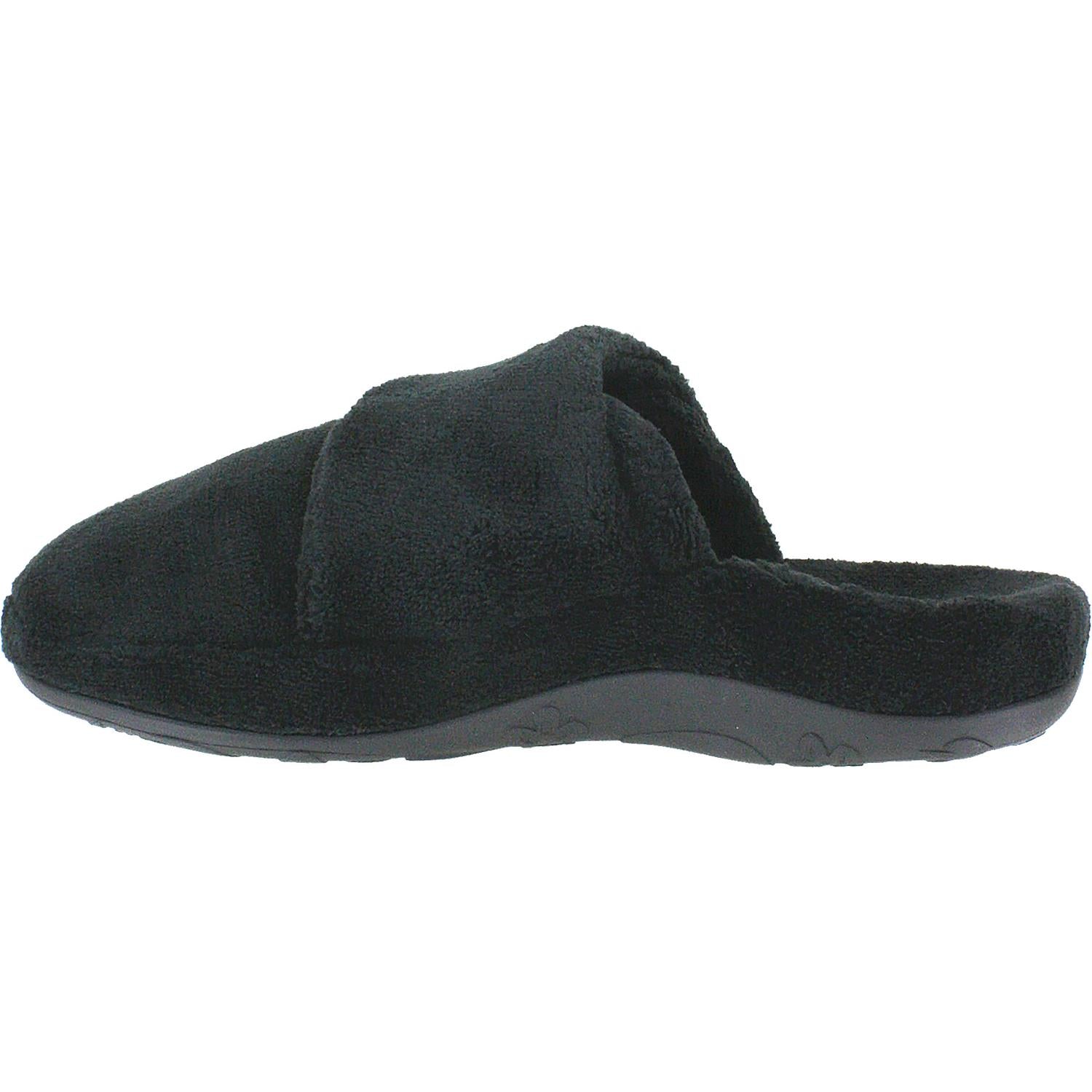 Womens Aetrex Women's Aetrex Mandy Black Terrycloth Black Terrycloth