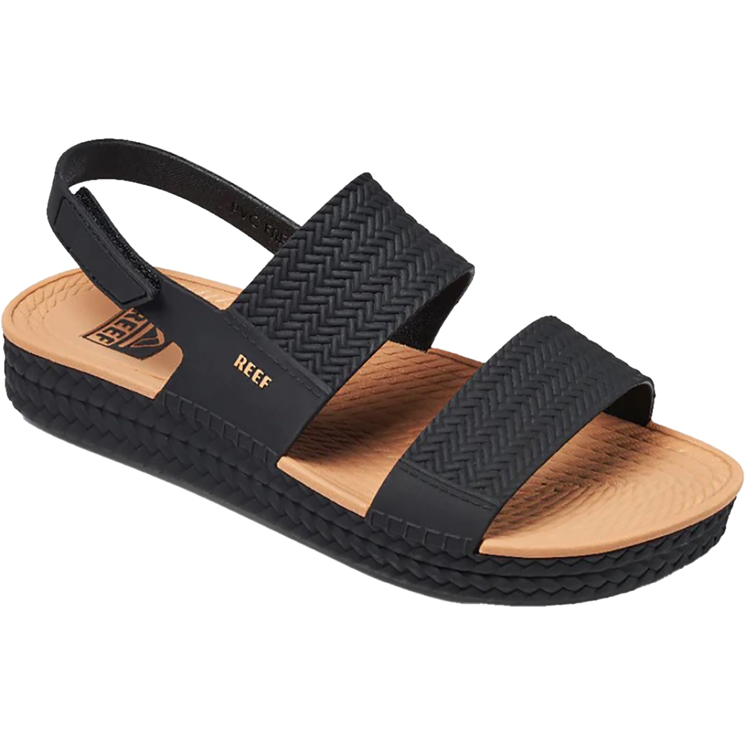 Womens Reef Women's Reef Water Vista Black/Tan Synthetic Black/Tan Synthetic