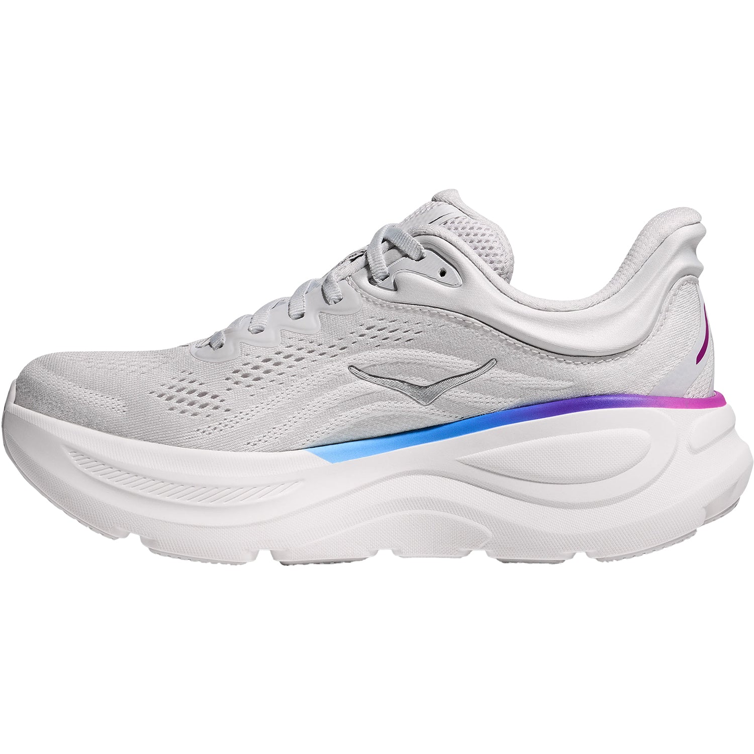 Womens Hoka one one Women's Hoka Bondi 9 Cosmic Grey/White Mesh Cosmic Grey/White Mesh