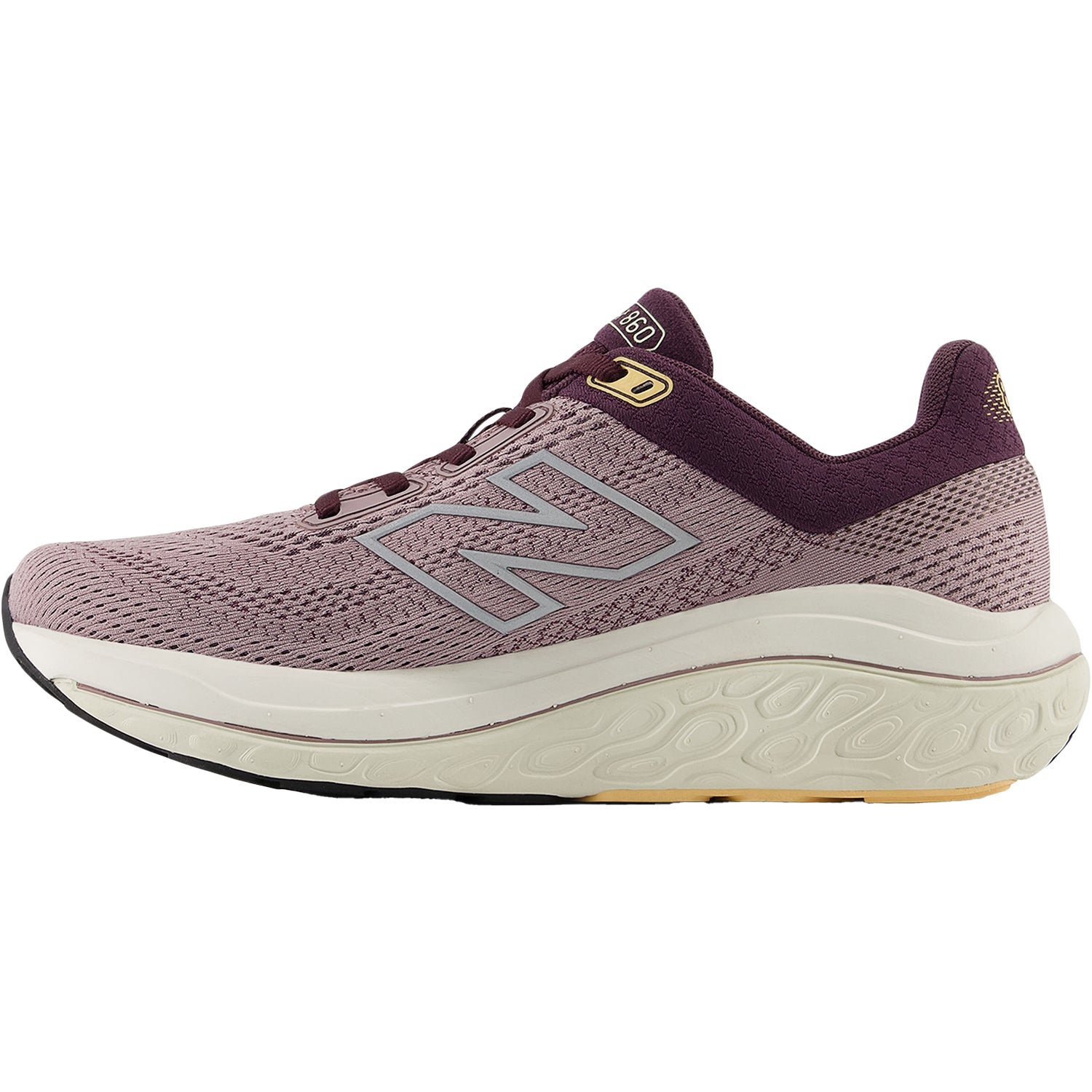 Womens New balance Women's New Balance Fresh Foam X W860J14 Ice Wine/Plum Brown/Silver Metallic Mesh Ice Wine/Plum Brown/Silver Metallic Mesh