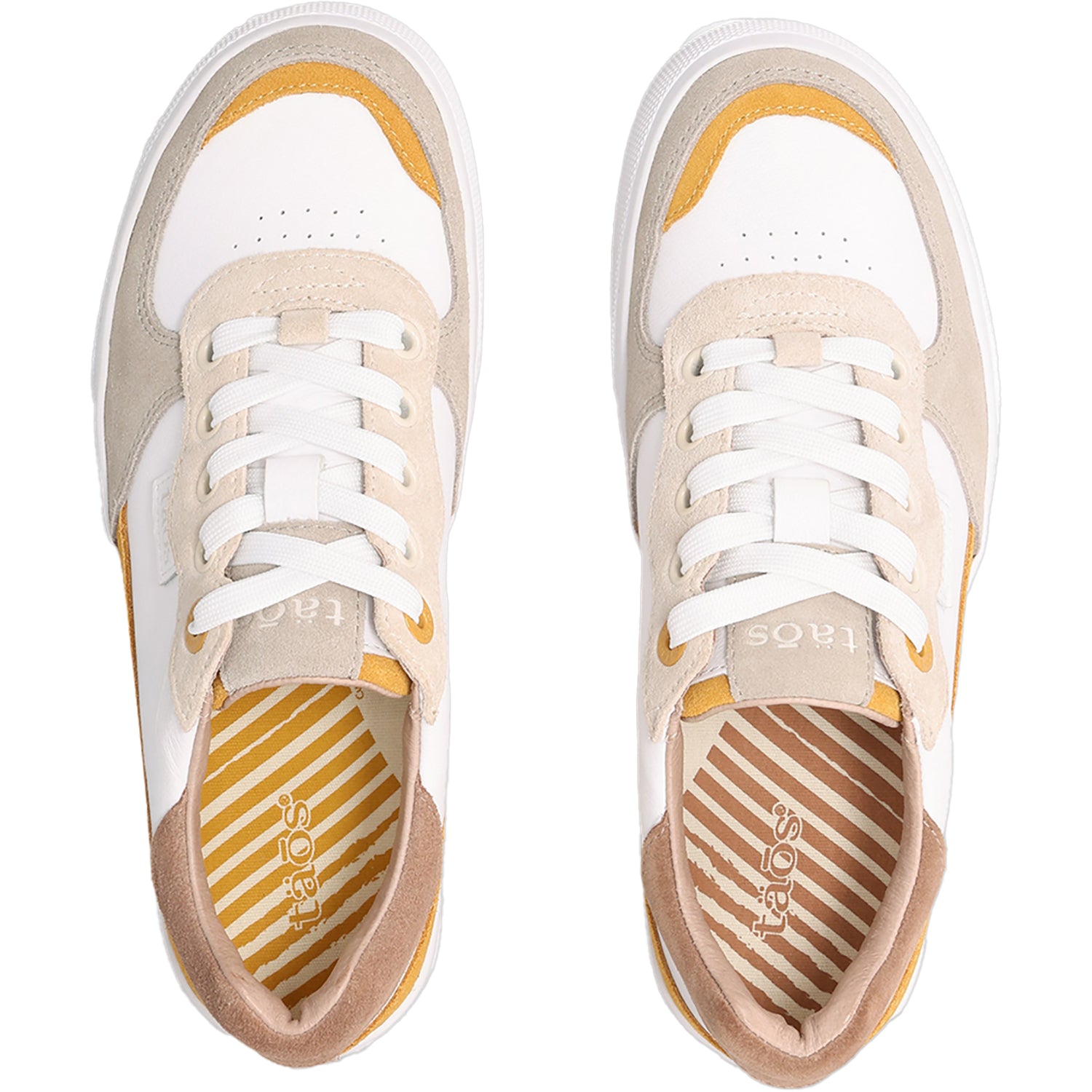 Womens Taos Women's Taos Pop Soul Sand/Mustard Multi Leather/Suede Sand/Mustard Multi