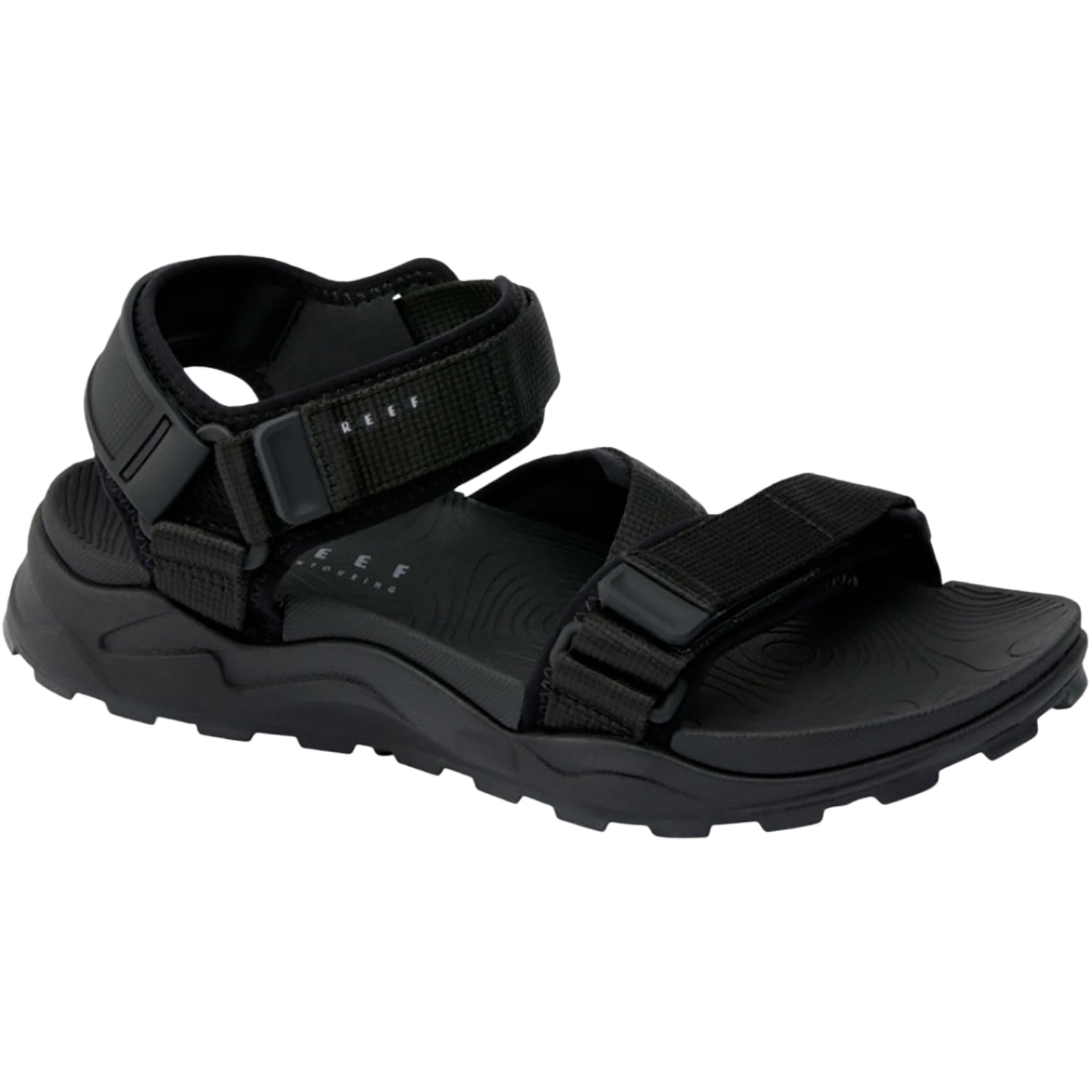 Mens Reef Men's REEF Cross-Shore Black Woven Black Synthetic