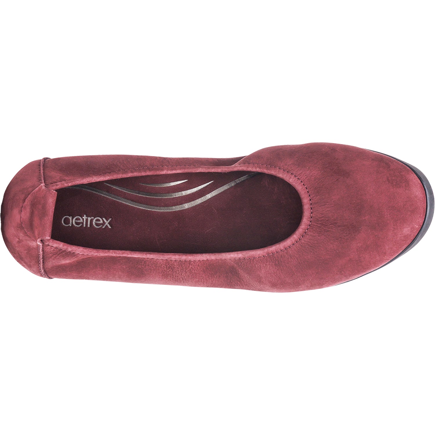 Womens Aetrex Women's Aetrex Brianna Burgundy Suede Burgundy Suede