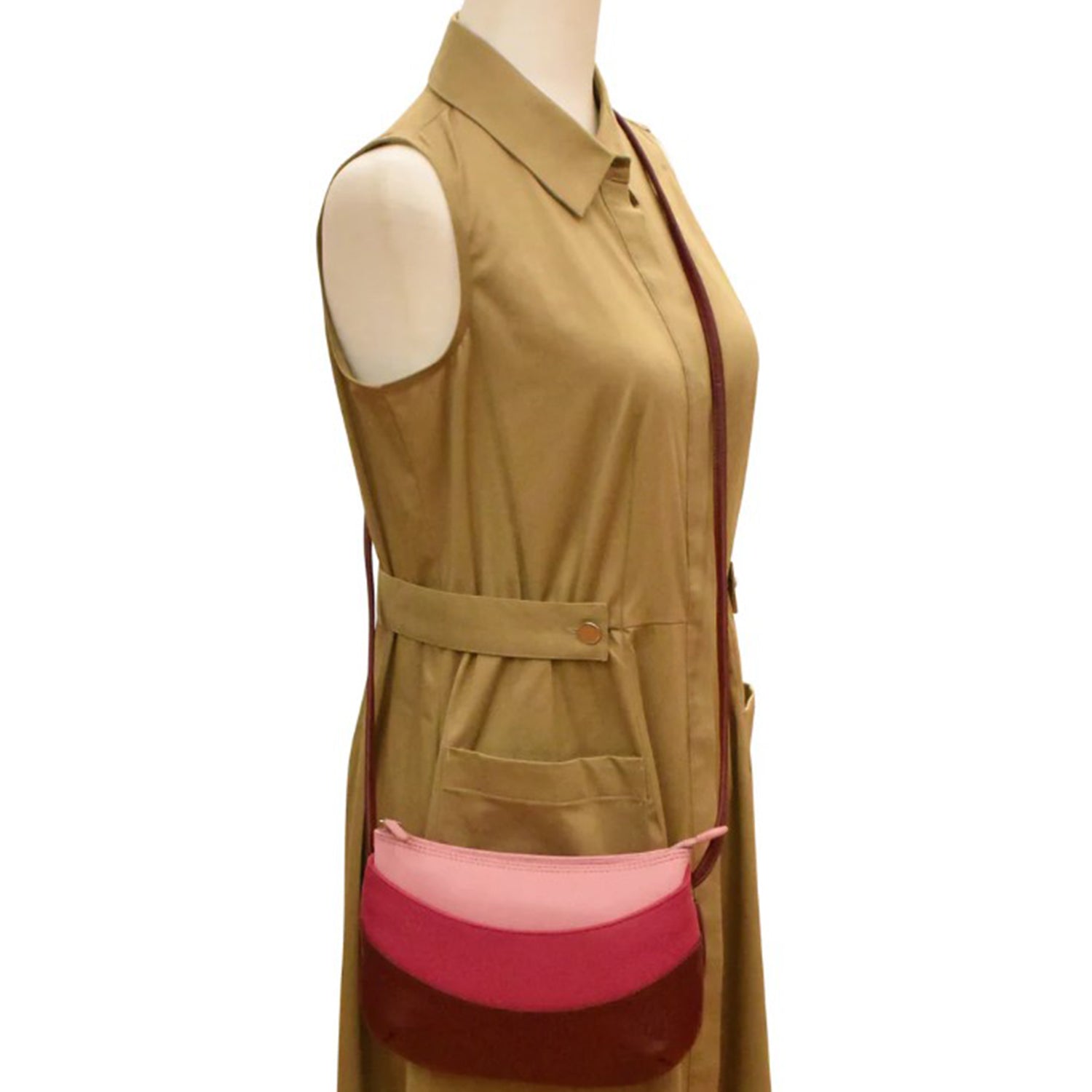 Ili new york ili New York Round Zip Top Crossbody Pink Combo Pink Combo