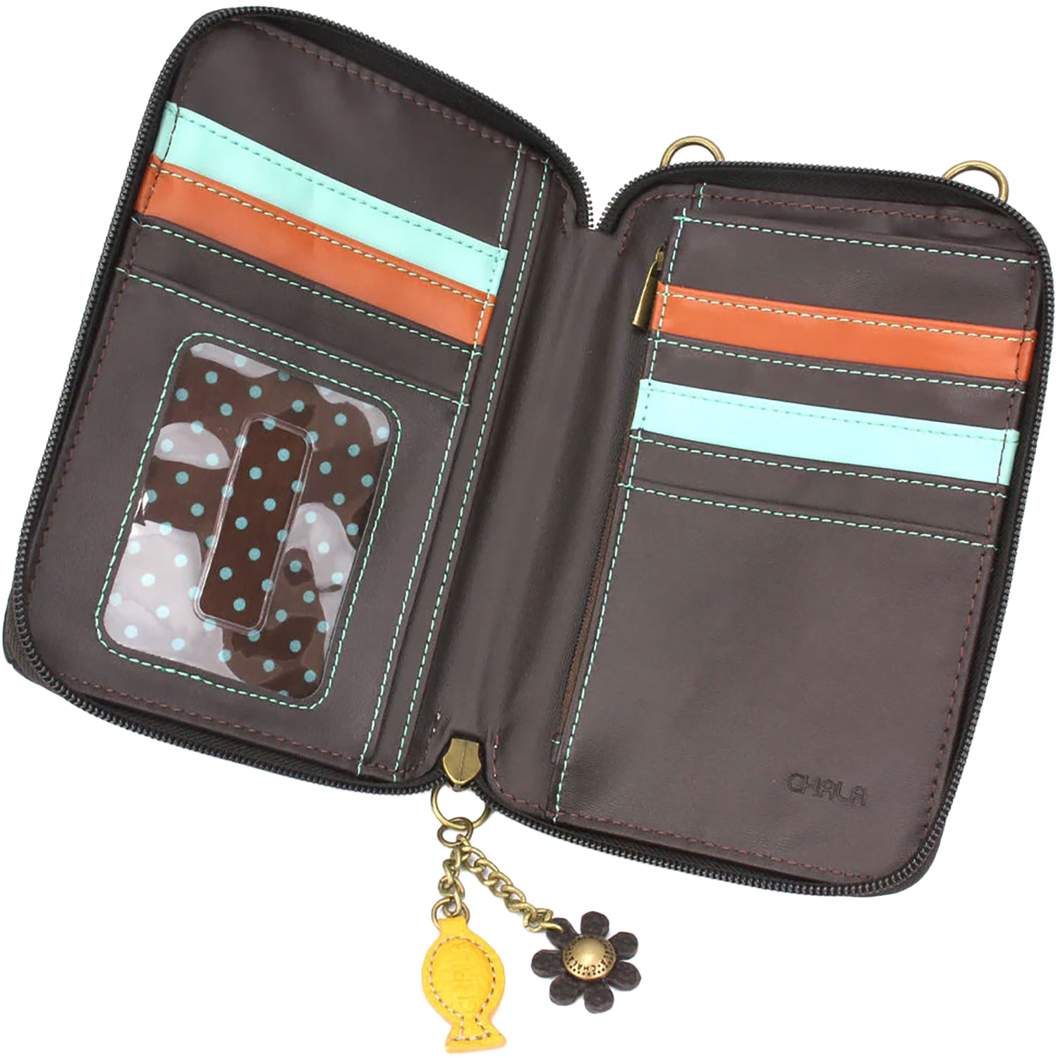 Unisex Chala Chala Gray Tabby Cat Wallet Xbody Black Synthetic Black Synthetic