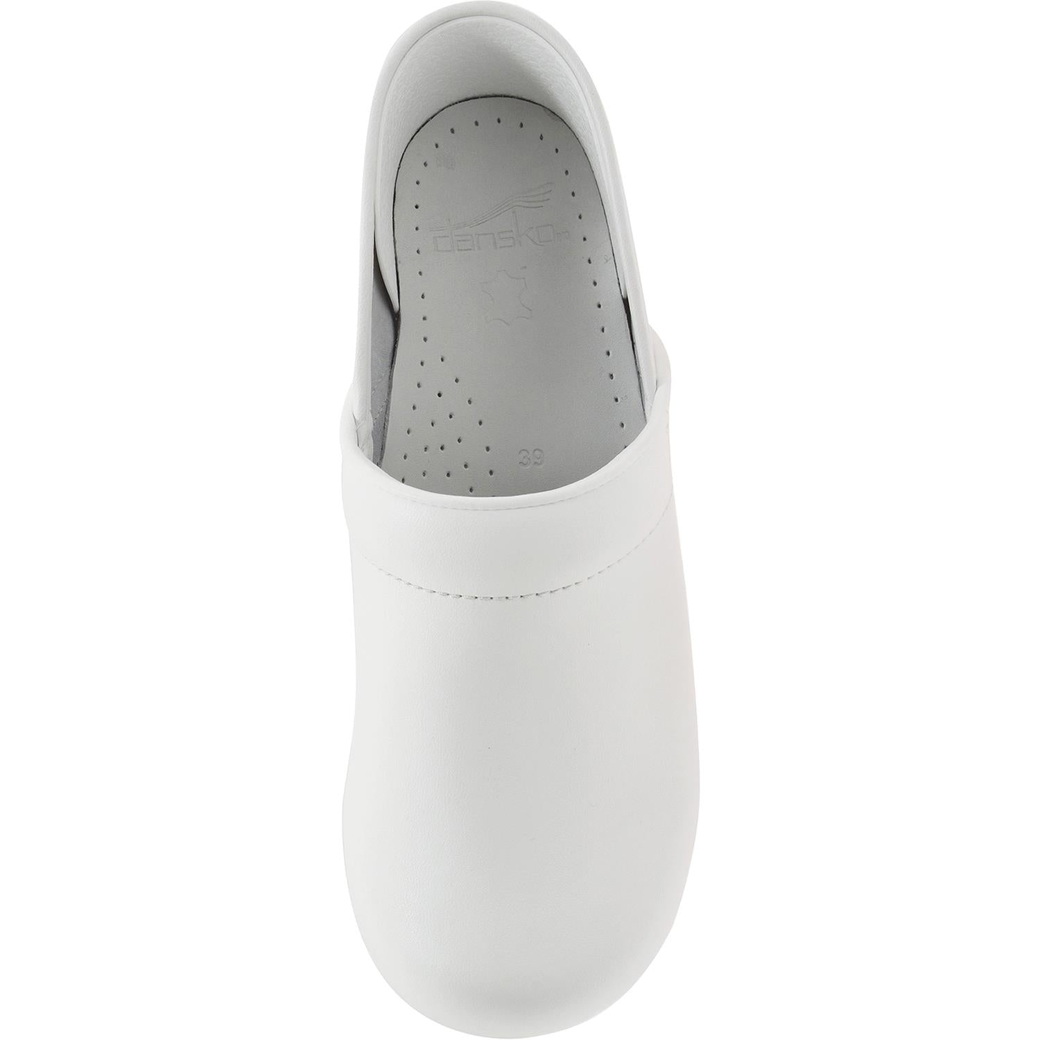 Womens Dansko Women's Dansko Professional Clog White Box Leather White Box Leather