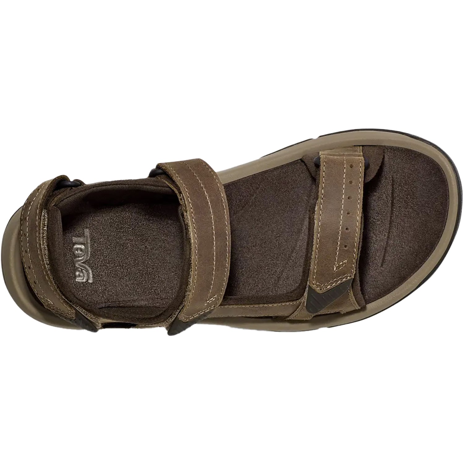 Mens Teva Men's Teva Langdon Sandal Walnut Leather Walnut Leather