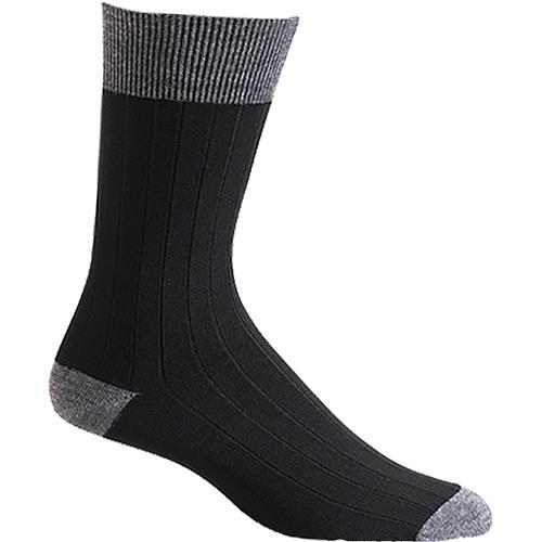 Mens Sockwell Men's Sockwell Chelsea Rib Crew Socks Black Black