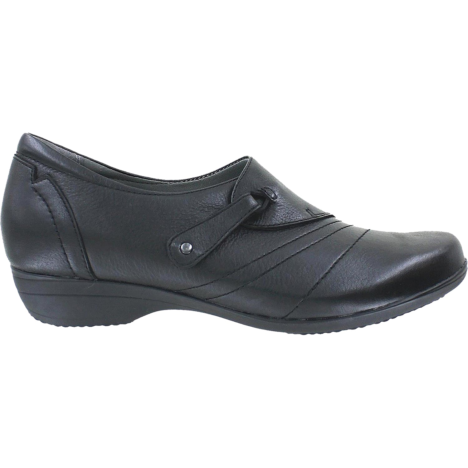 Womens Dansko Women's Dansko Franny Black Milled Leather Black Milled Leather