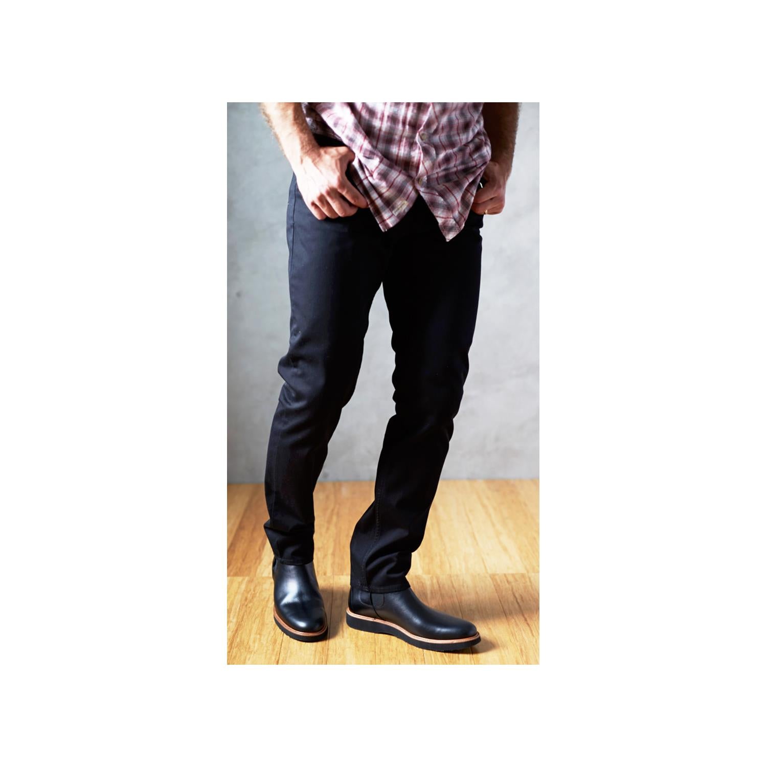 Mens Samuel hubbard Men's Samuel Hubbard 24 Seven Black Leather Black Leather