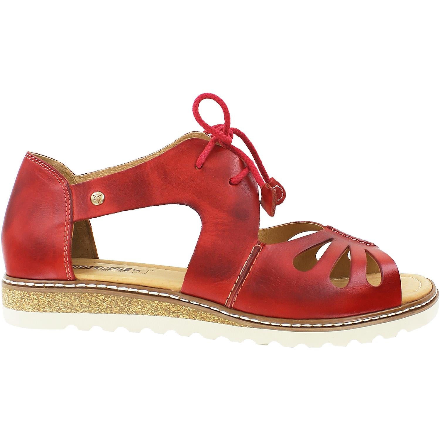 Womens Pikolinos Women's Pikolinos Alcudia W1L-0917 Coral Leather Coral Leather