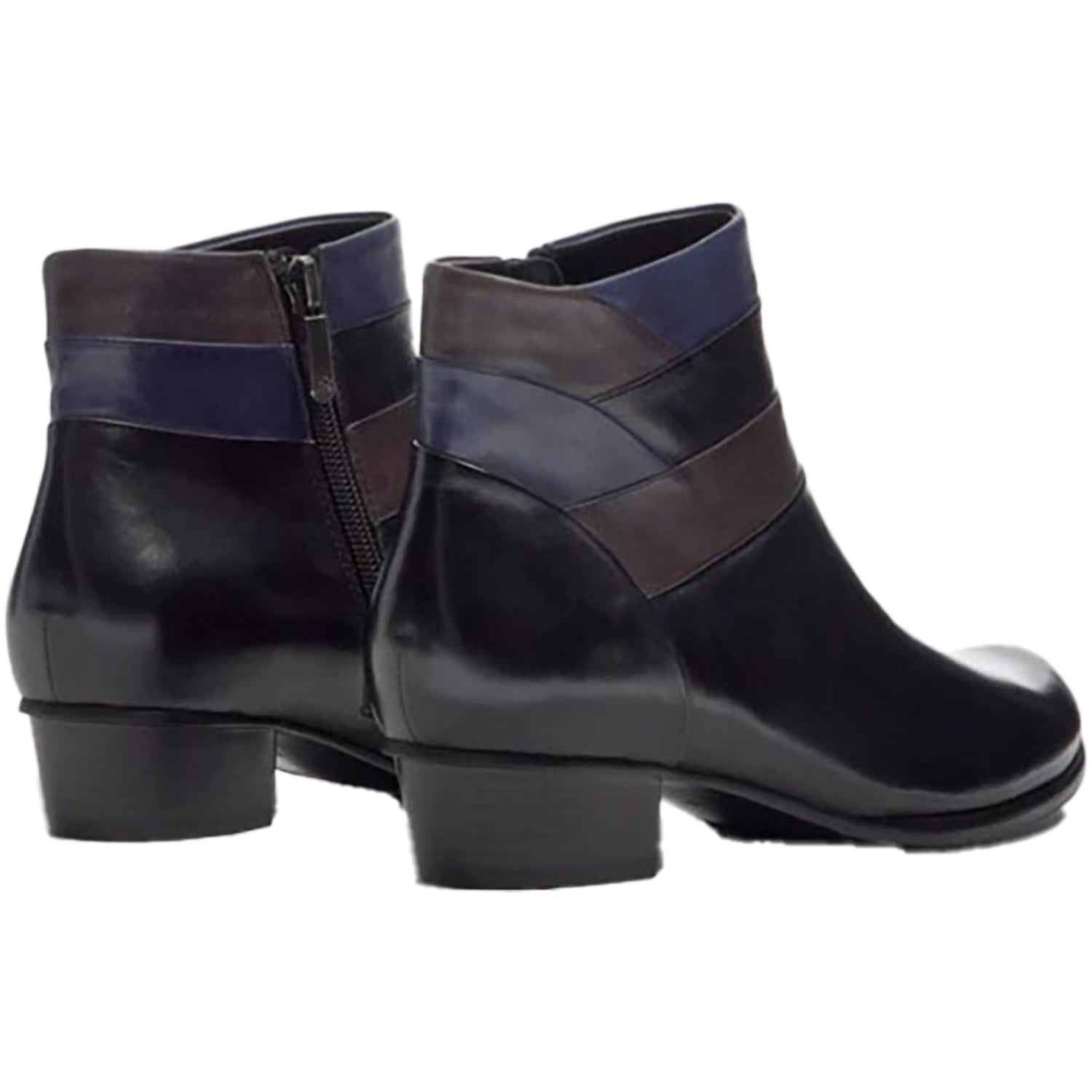 Womens Regarde le ciel Women's Regarde Le Ciel Stefany-390 Black/Muddy/Melanzana Leather Black/Muddy/Melanzana Leather