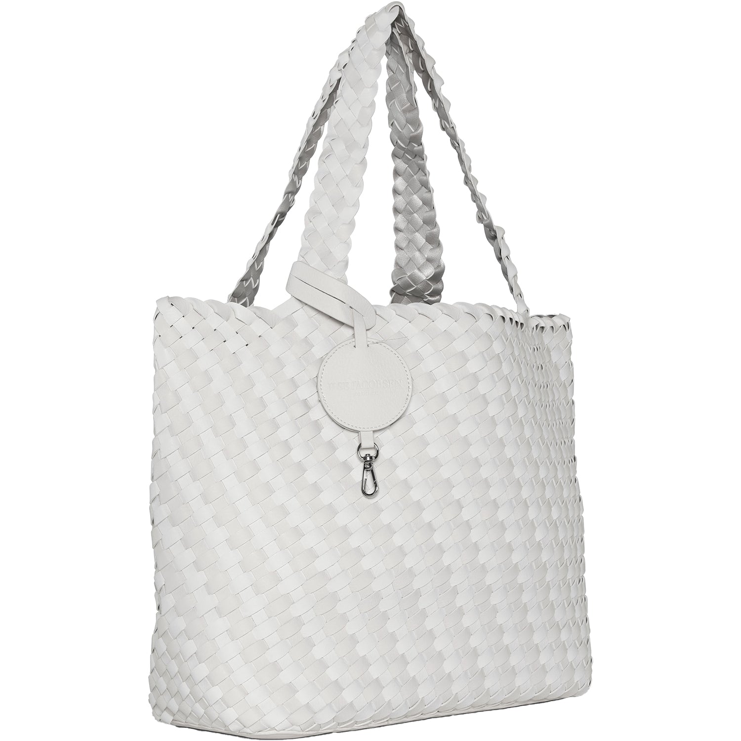 Womens Ilse jacobsen Women's Ilse Jacobsen Bag 08 Graphics Reversible Shopper Milk Cream Metallic/White Synthetic Milk Cream Metallic/White Synthetic