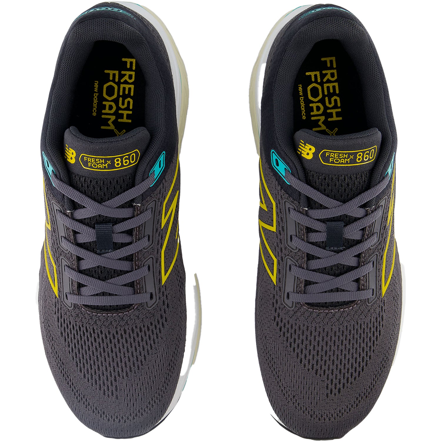 Mens New balance Men's New Balance Fresh Foam X M860A14 Magnet/Ginger Lemon/Cyber Jade Mesh Magnet/Ginger Lemon/Cyber Jade Mesh