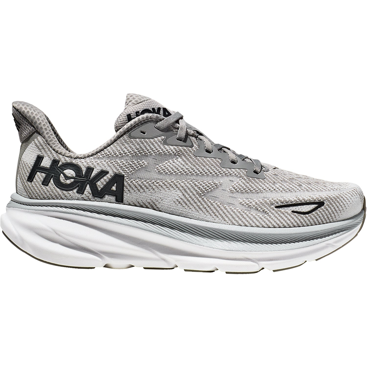 Mens Hoka one one Men's Hoka Clifton 9 Harbor Mist/Black Mesh Harbor Mist/Black Mesh