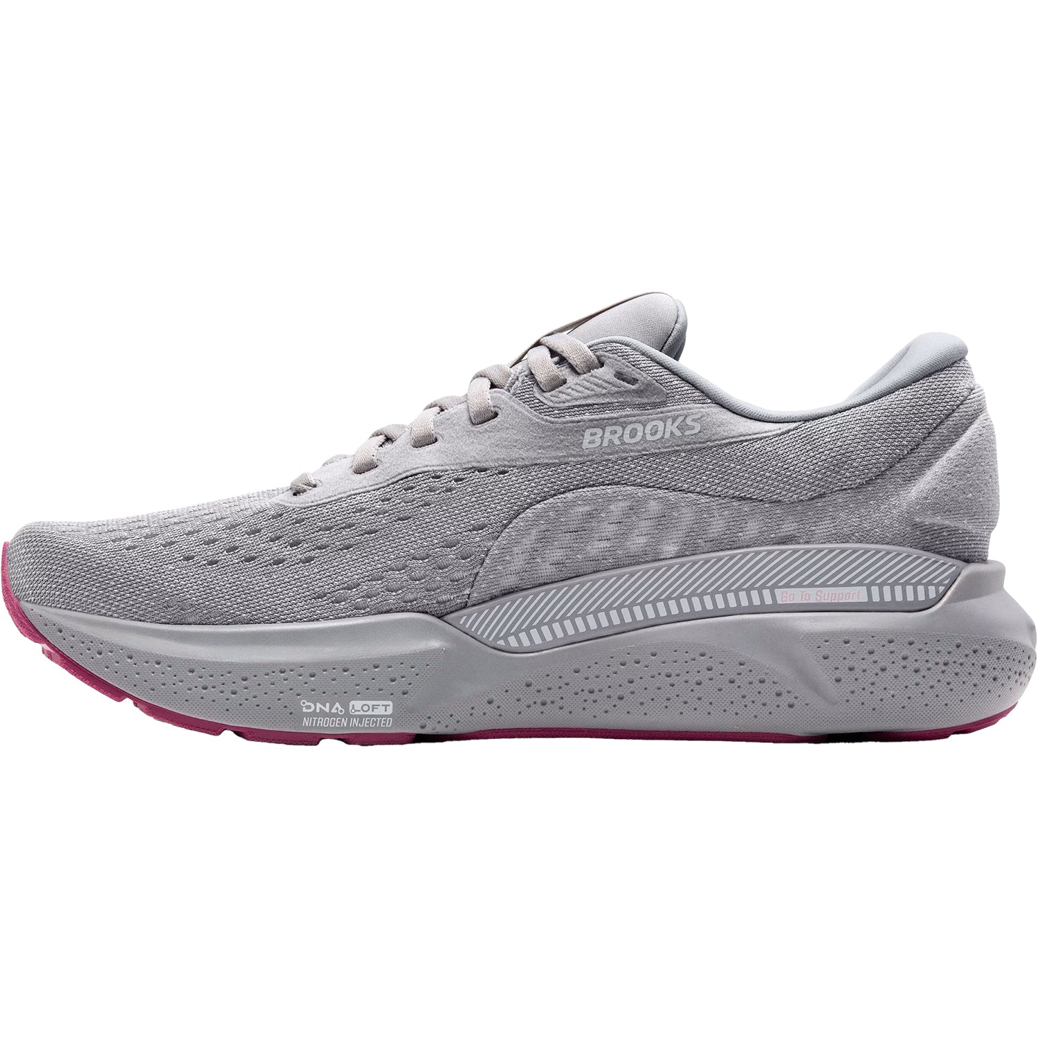 Womens Brooks Women's Brooks Adrenaline GTS 24 Alloy/White/Zephyr Mesh Alloy/White/Zephyr Mesh