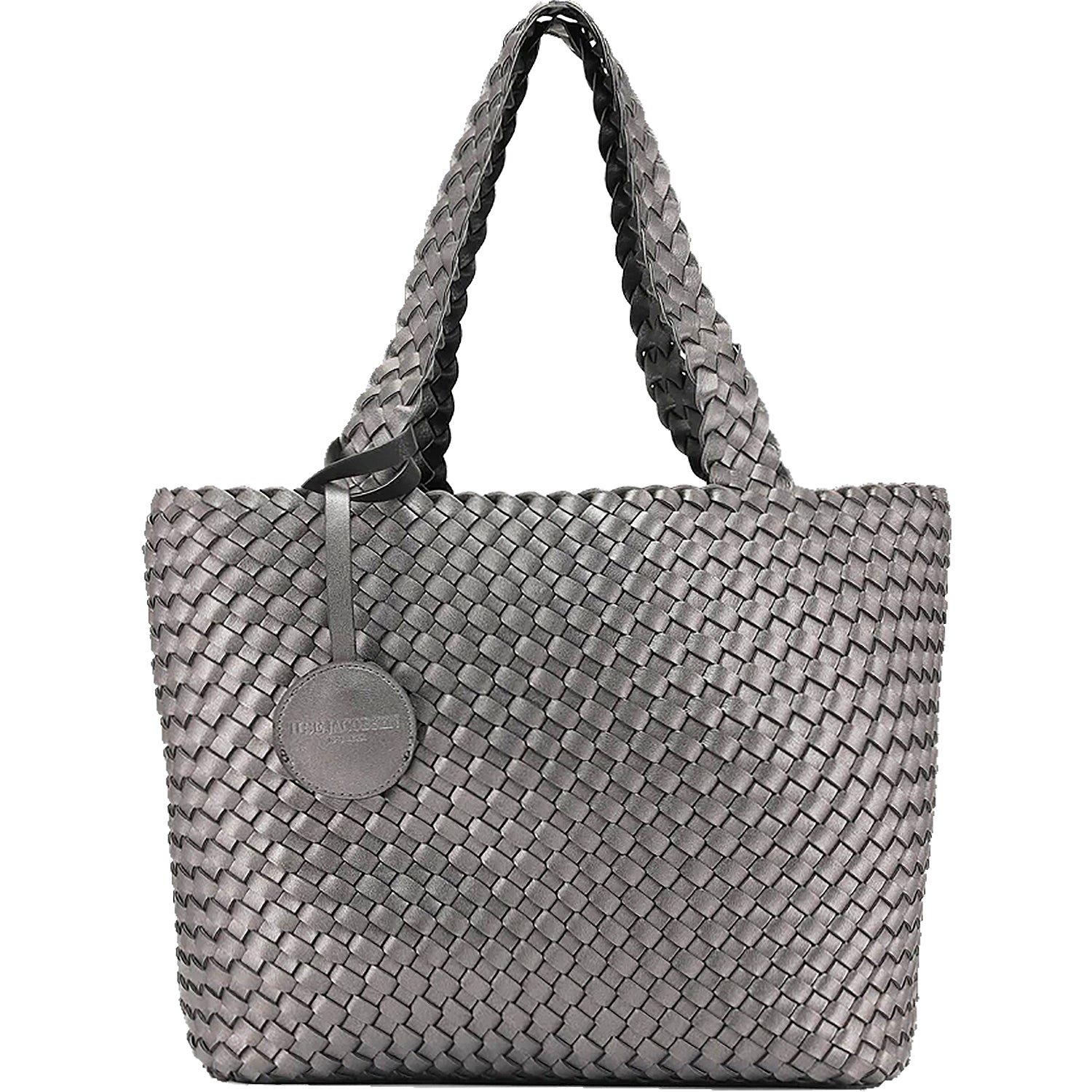 Womens Ilse jacobsen Women's Ilse Jacobsen Bag 08 Reversible Shopper Black/Gunmetal Synthetic Black/Gunmetal Synthetic