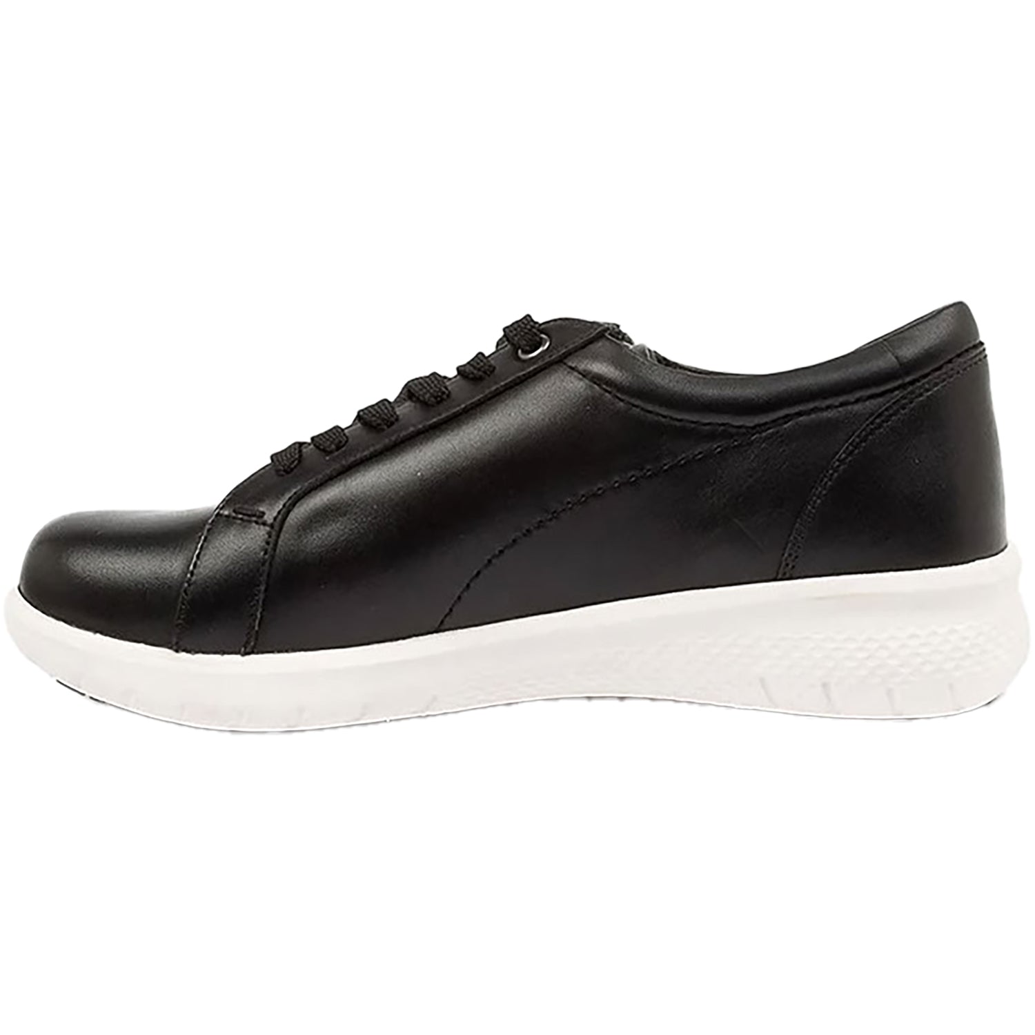 Womens Ziera Women's Ziera Solar Black with White Sole Leather Black With White Sole Leather