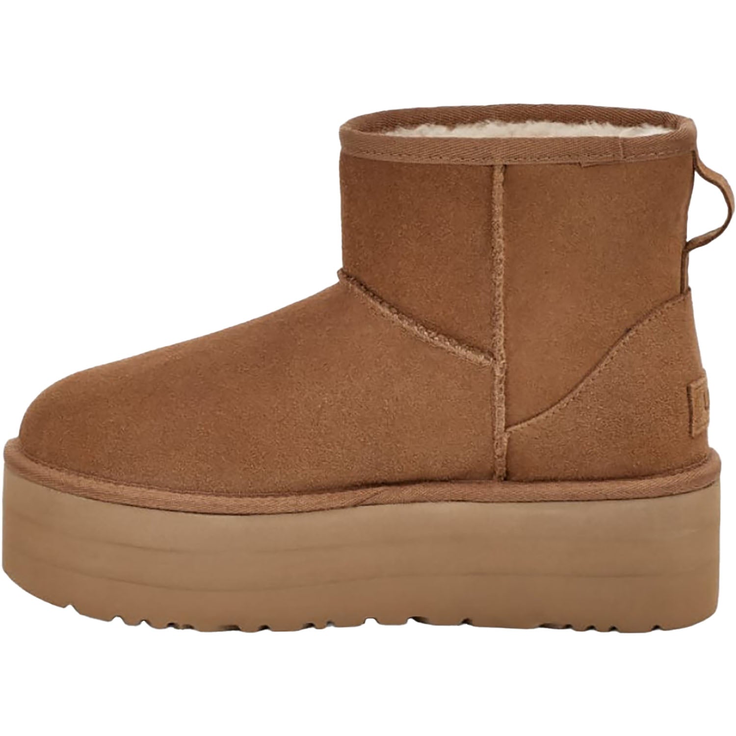 Womens Ugg Women's UGG Classic Mini Platform Chestnut Suede Chestnut Suede