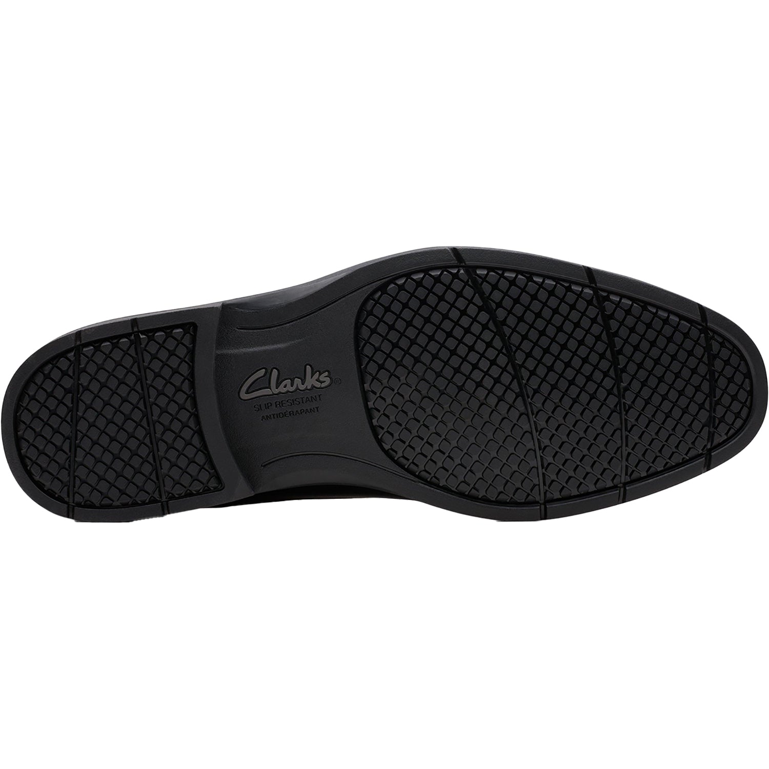 Mens Clarks Men's Clarks Eldredge Plain Black Leather Black Leather