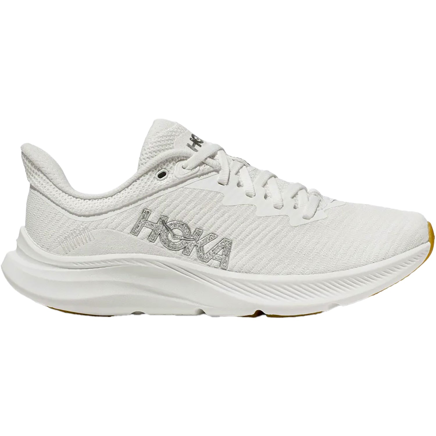 Womens Hoka one one Women's Hoka Solimar White/White Mesh White/White Mesh