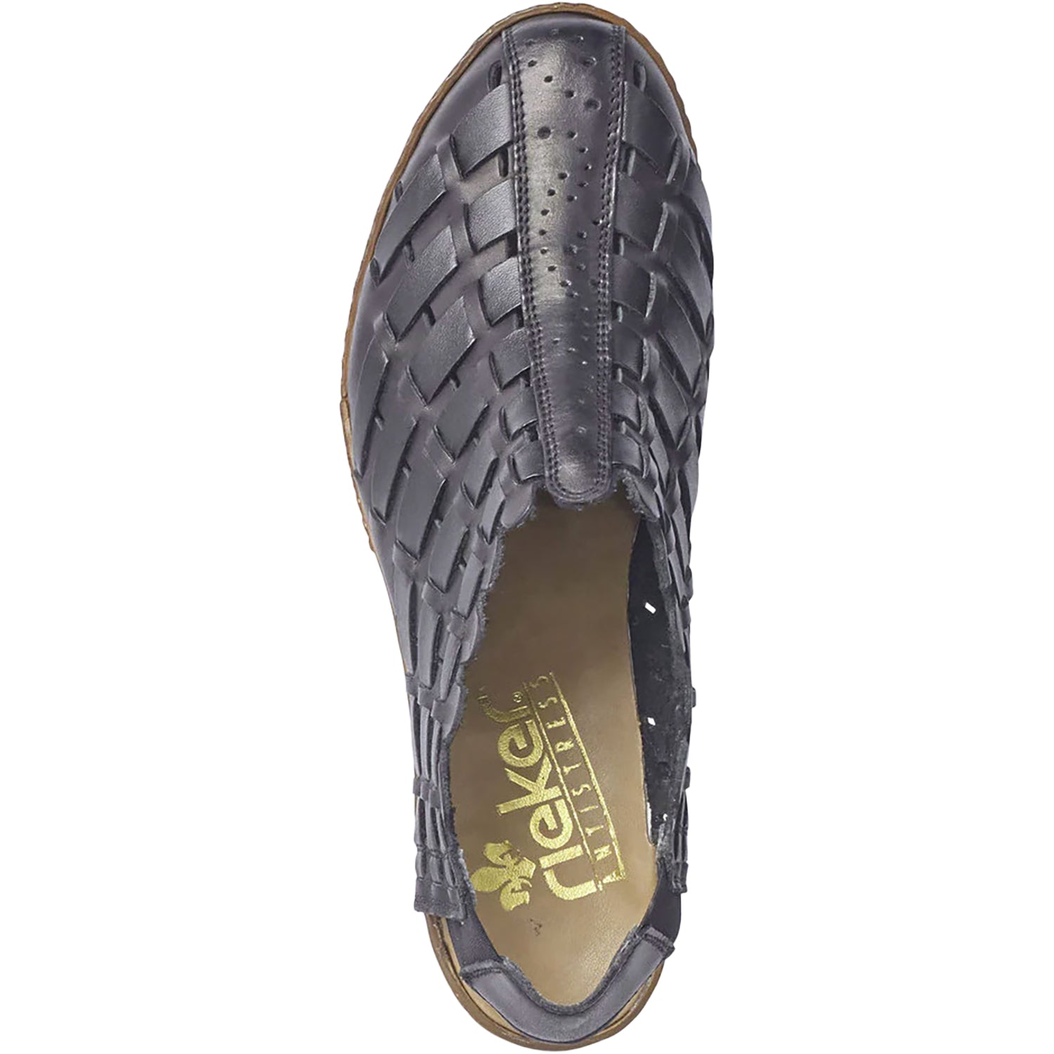 Womens Rieker Women's Rieker 46778-01 Sina 78 Black Leather Black Leather