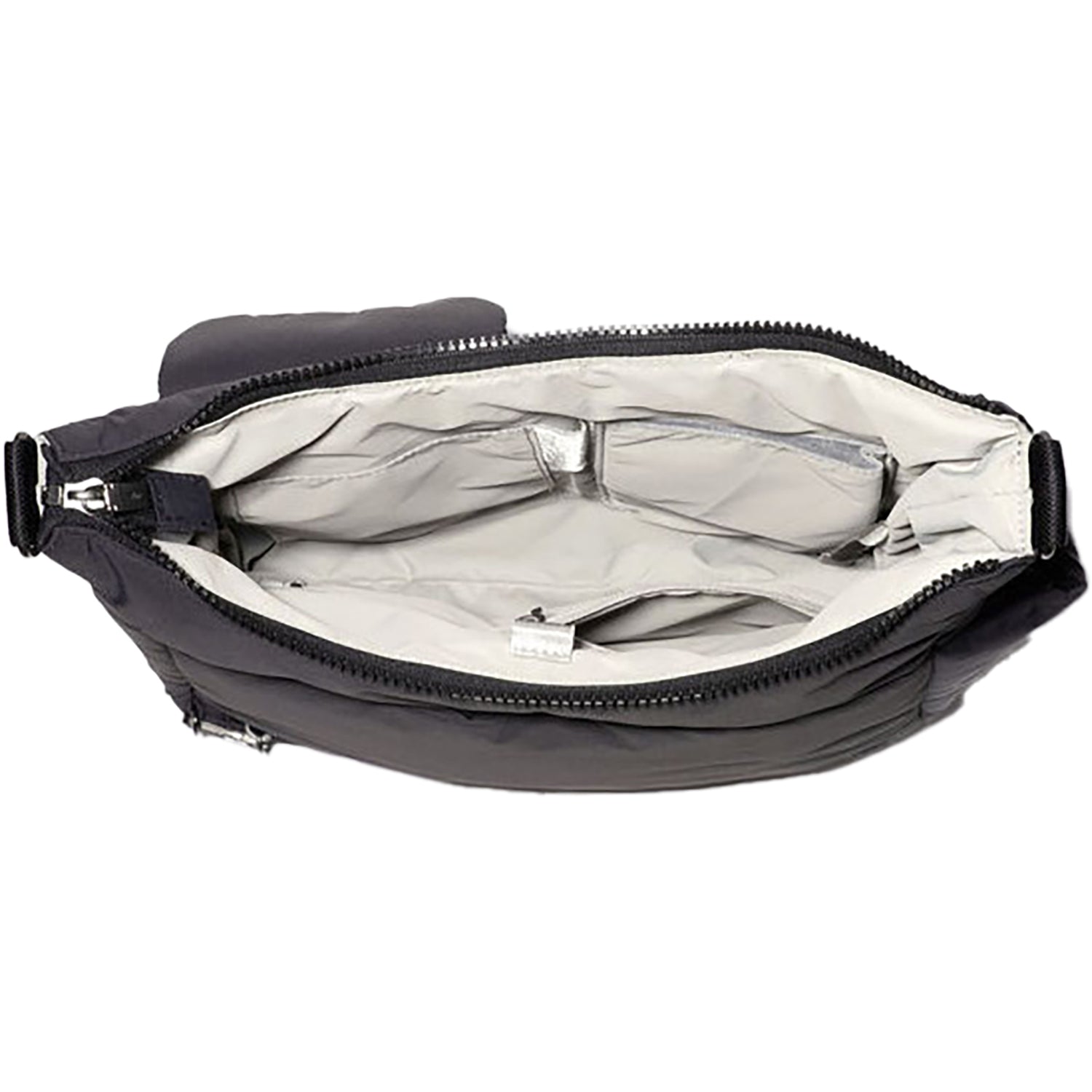 Womens Baggallini Baggallini Modern Everywhere Hobo Black Puff Nylon Black Puff Nylon