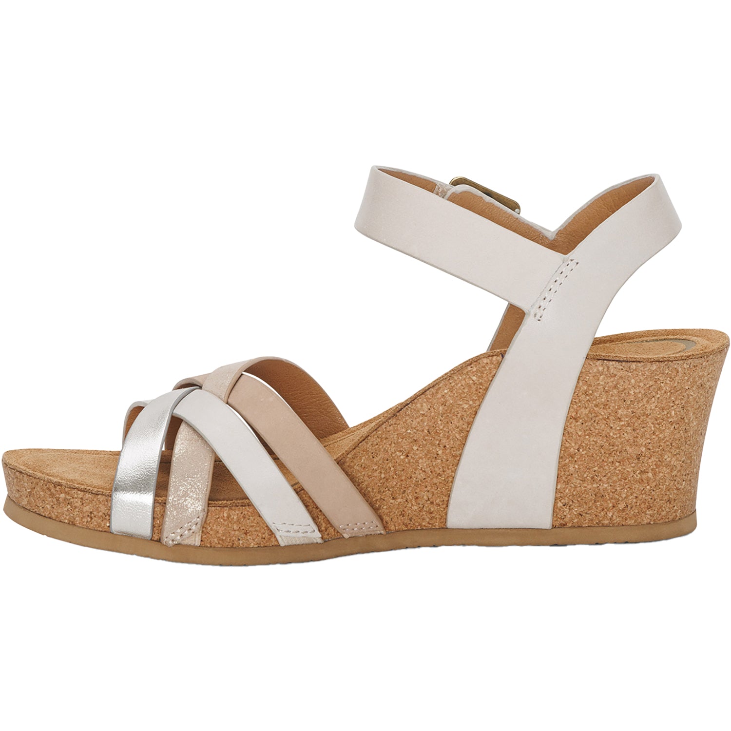 Womens Aetrex Women's Aetrex Noelle Ivory Multi Leather Ivory Multi Leather