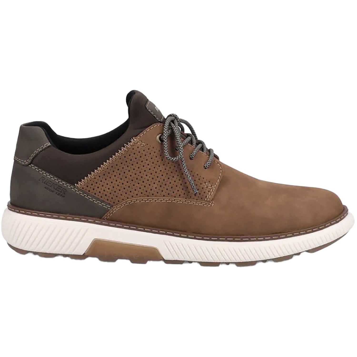 Mens Rieker Men's Rieker B3355-24 Brown/Schoko/Braun Leather/Nubuck Brown/Schoko/Braun Leather/Nubuck