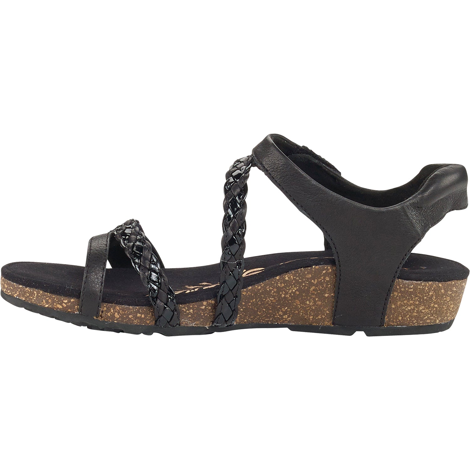 Womens Aetrex Women's Aetrex Jillian Black Leather Black Leather