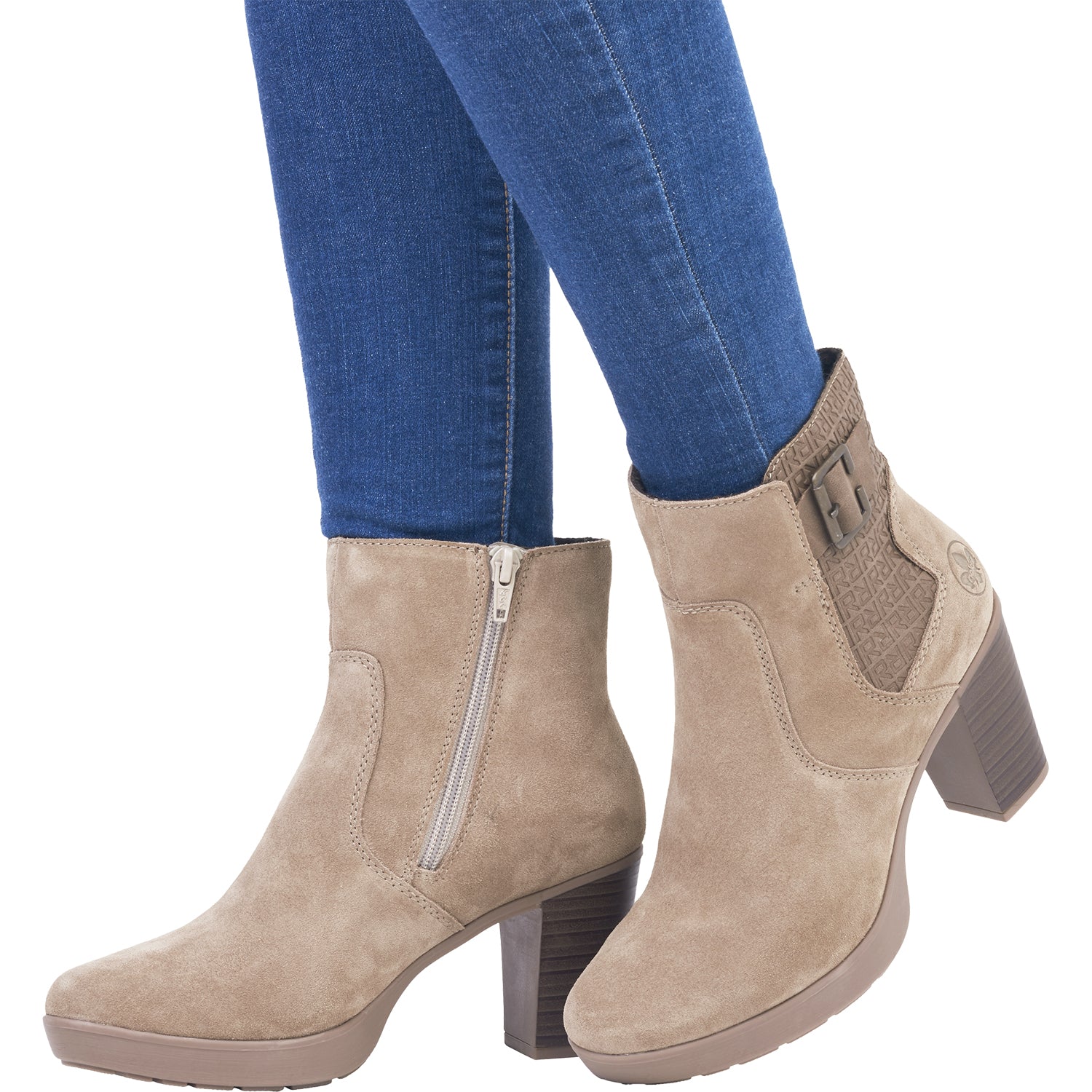 Womens Rieker Women's Rieker Y2252-64 Eva 52 Fango Suede Fango Suede