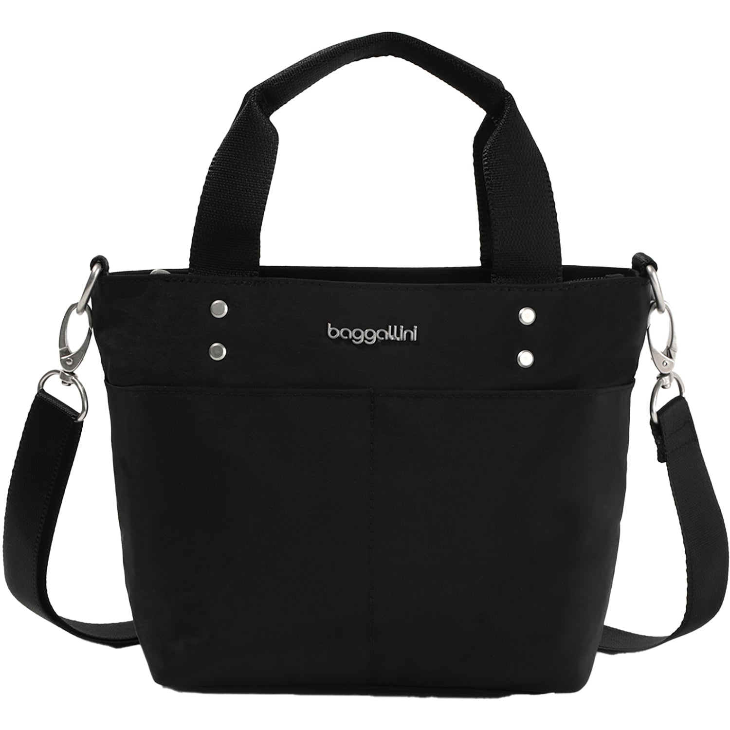 Womens Baggallini Baggallini Mini Carryall Tote Black Nylon Black Nylon