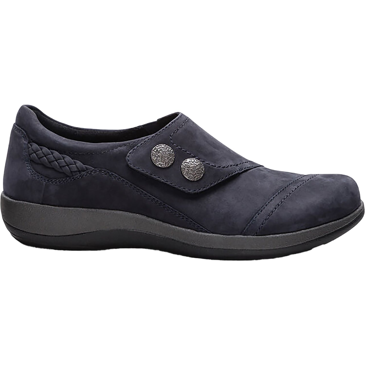 Womens Aetrex Women's Aetrex Karina Navy Nubuck Navy Nubuck