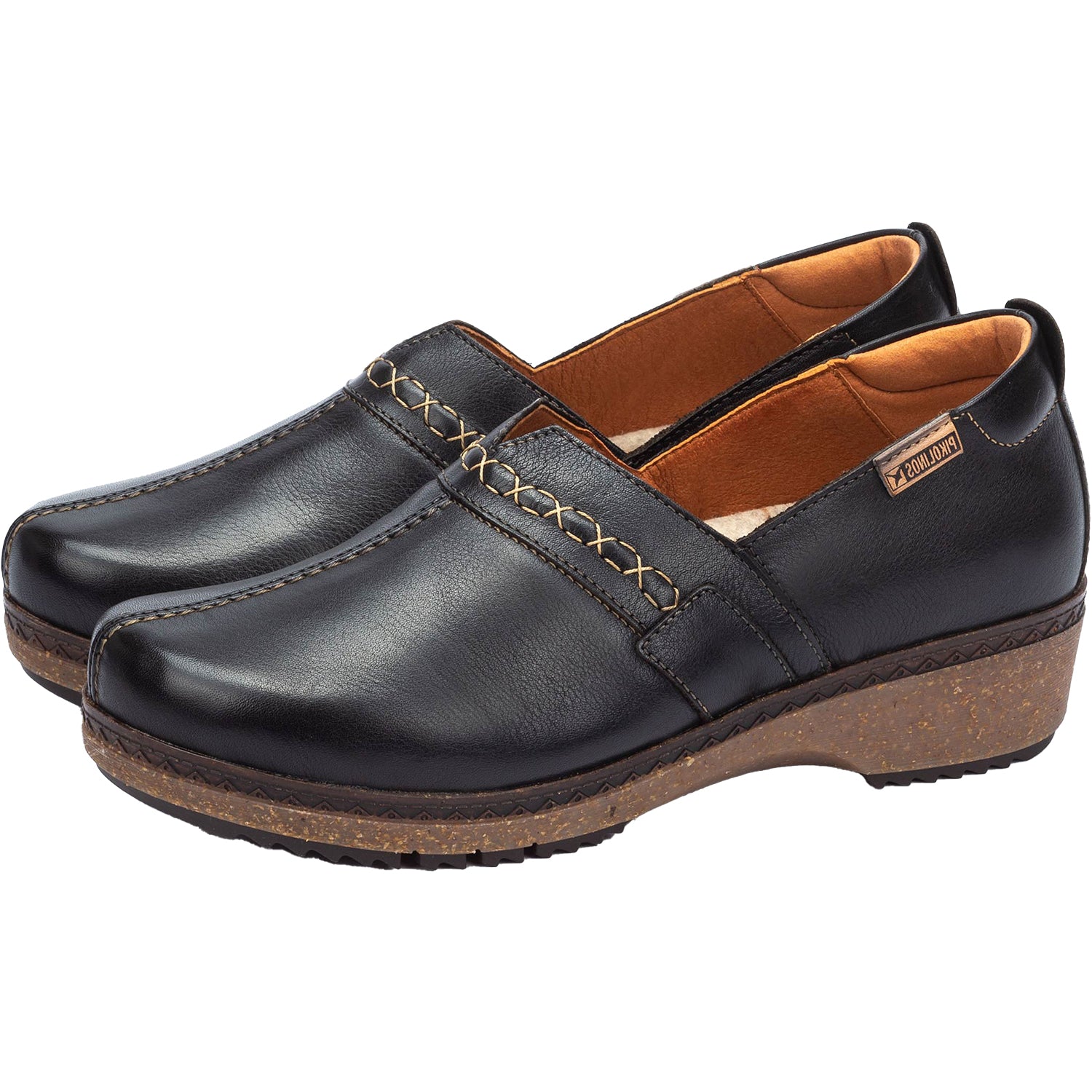 Womens Pikolinos Women's Pikolinos Granada W0W-3627 Black Leather Black Leather