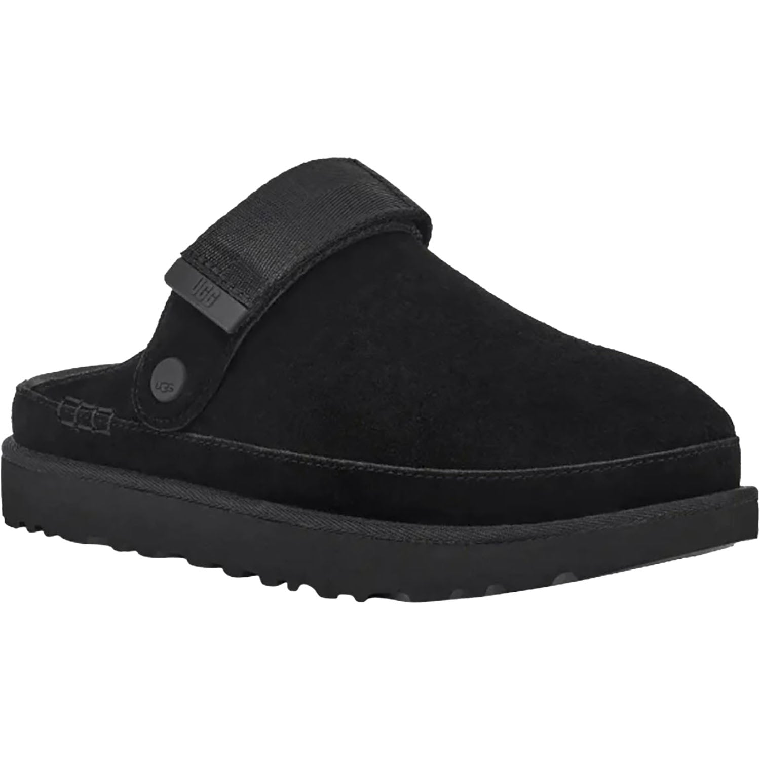 Womens Ugg Women's UGG Goldenstar Clog Black Suede Black Suede