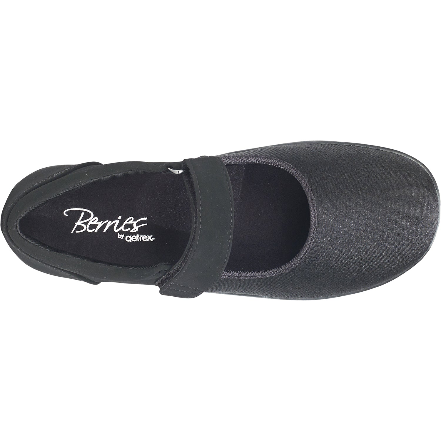 Womens Aetrex Women's Aetrex Helen Black Stretch Fabric Black Stretch Fabric