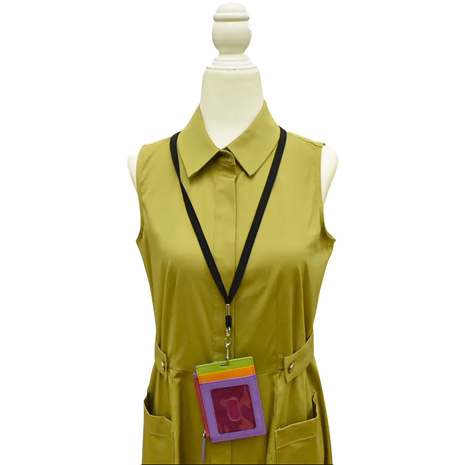 Womens Ili new york ili New York Vertical Zip ID Holder Palm Beach Leather Palm Beach Leather