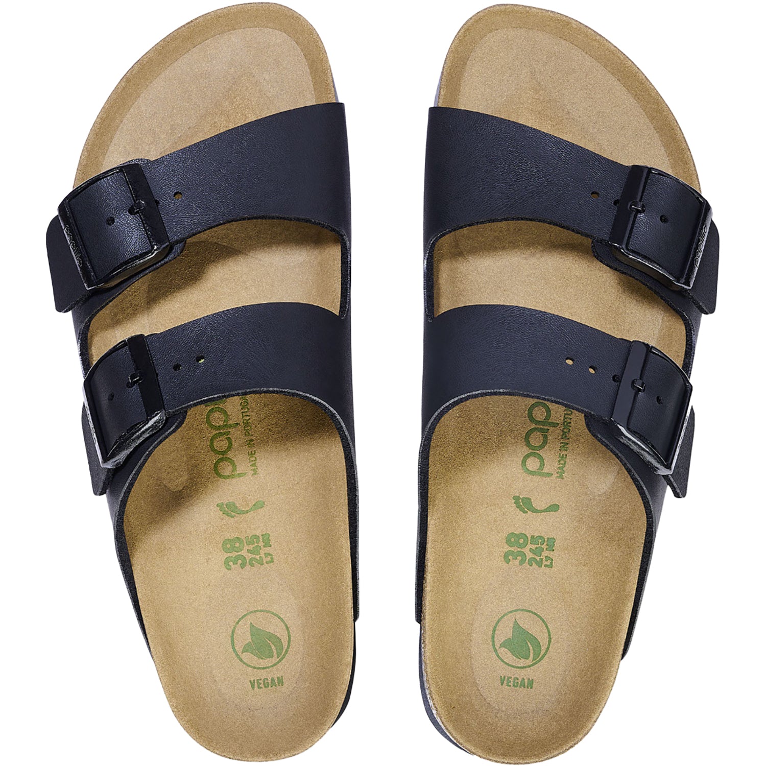 Womens Birkenstock Women's Birkenstock Papillio Arizona Platform Vegan Black Birko-Flor Black Birko-Flor