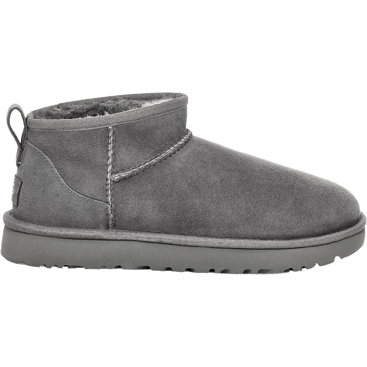 Womens Ugg Women's UGG Classic Ultra Mini Grey Sheepskin Grey Sheepskin
