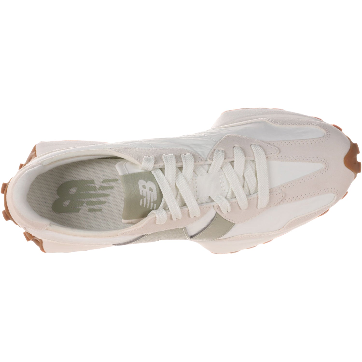 Womens New balance Women's New Balance WS327FTB Linen/Sea Salt/Olivine Suede Linen/Sea Salt/Olivine Suede