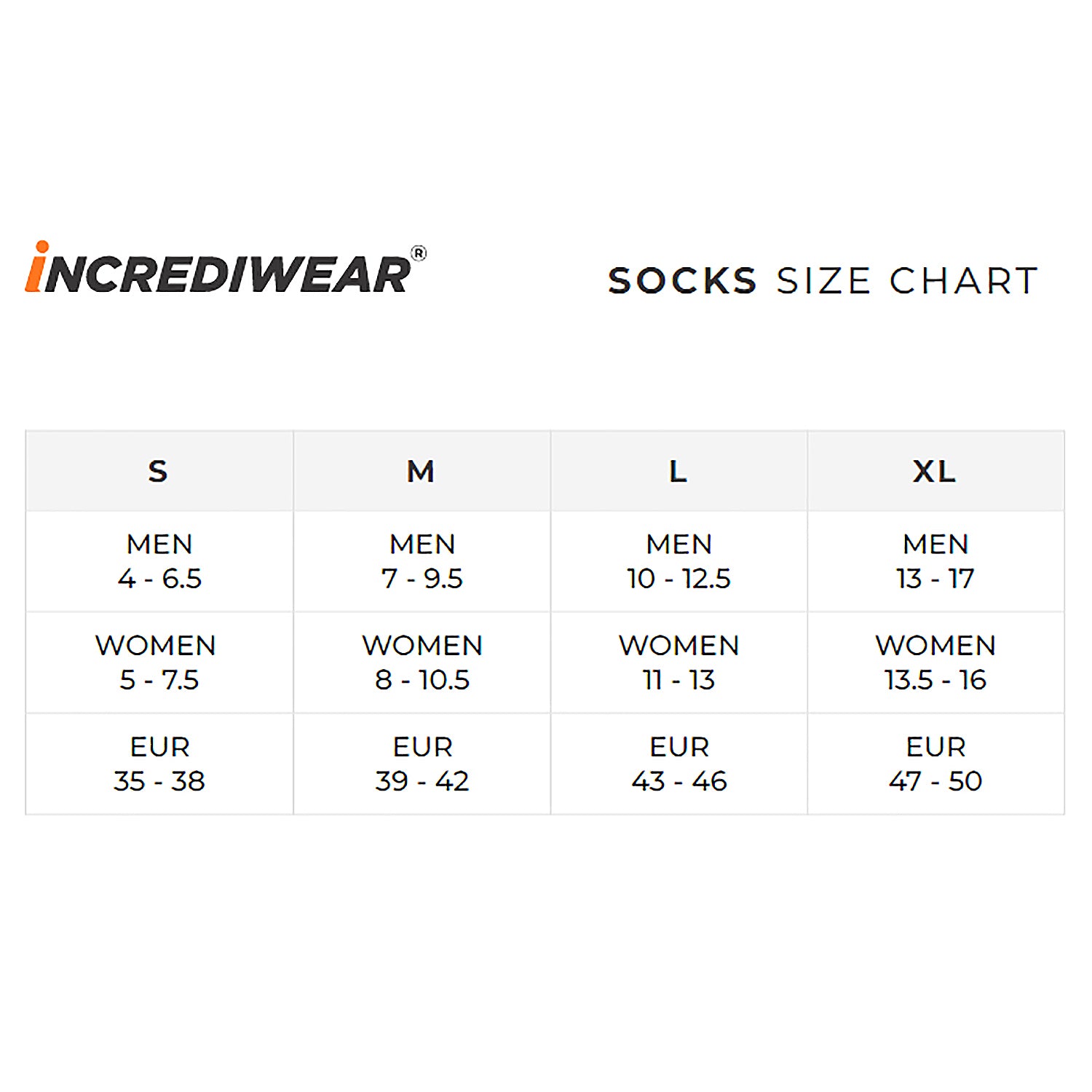 Unisex Incrediwear Unisex Incrediwear Circulation Crew Black Socks Black