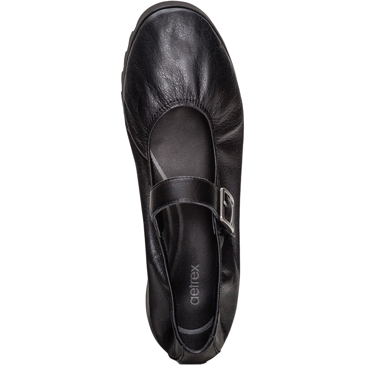 Womens Aetrex Women's Aetrex Joanne Black Leather Black Leather
