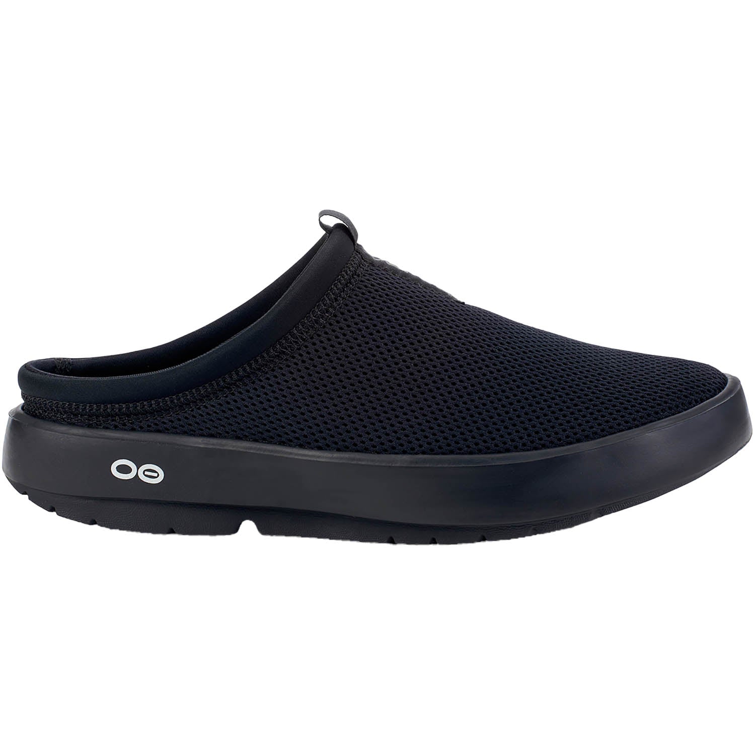 Mens Oofos Men's OOcoozie Sport Mule Black/Black Black/Black