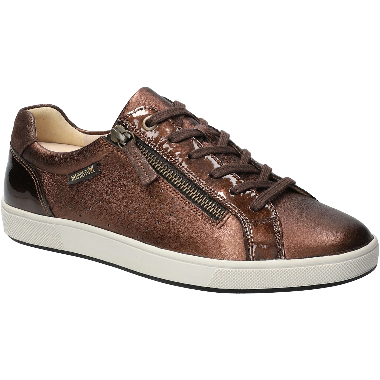Womens Mephisto Women's Mephisto Nikita 1 Bronze Charm Grained Leather Bronze Charm Grained Leather
