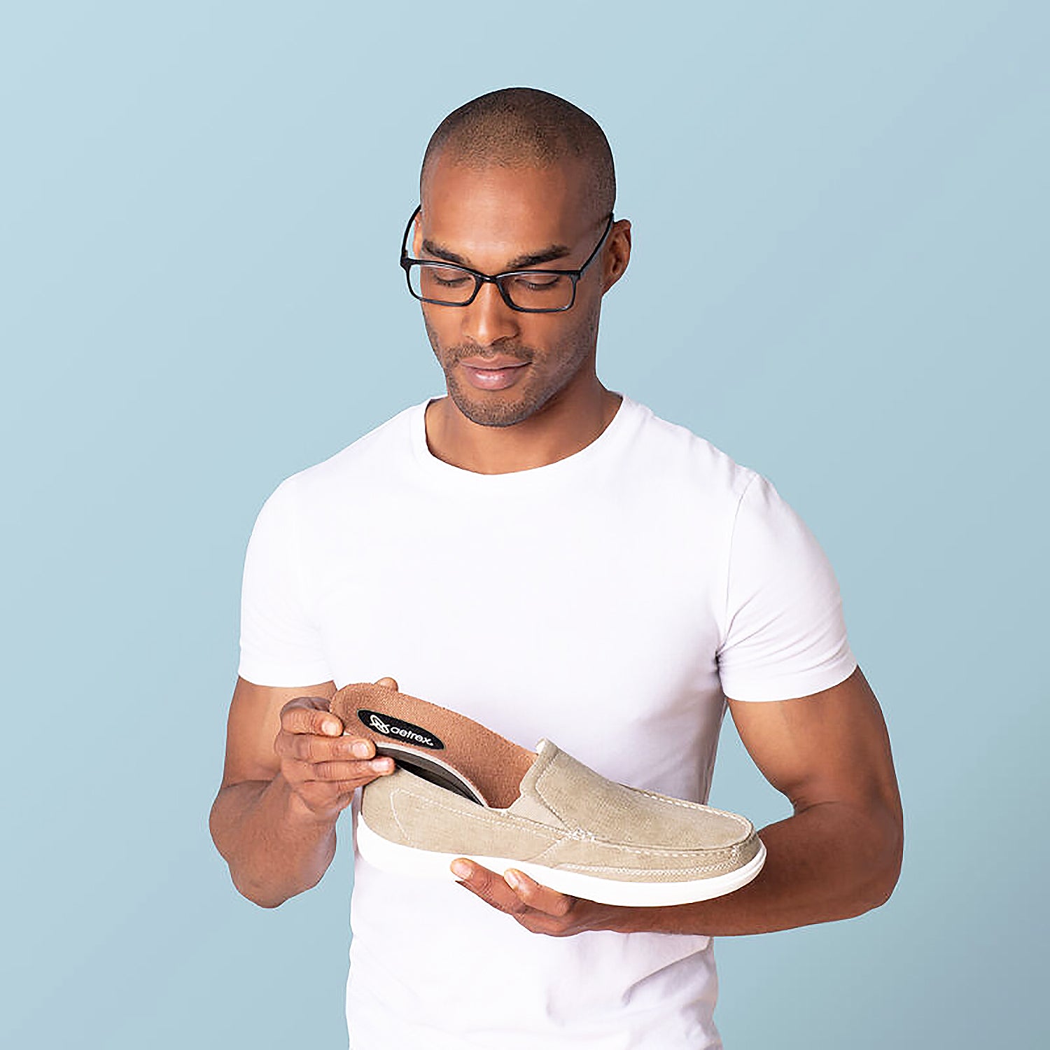 Mens Lynco Men's Aetrex Lynco L2220 Memory Foam Orthotic Beige