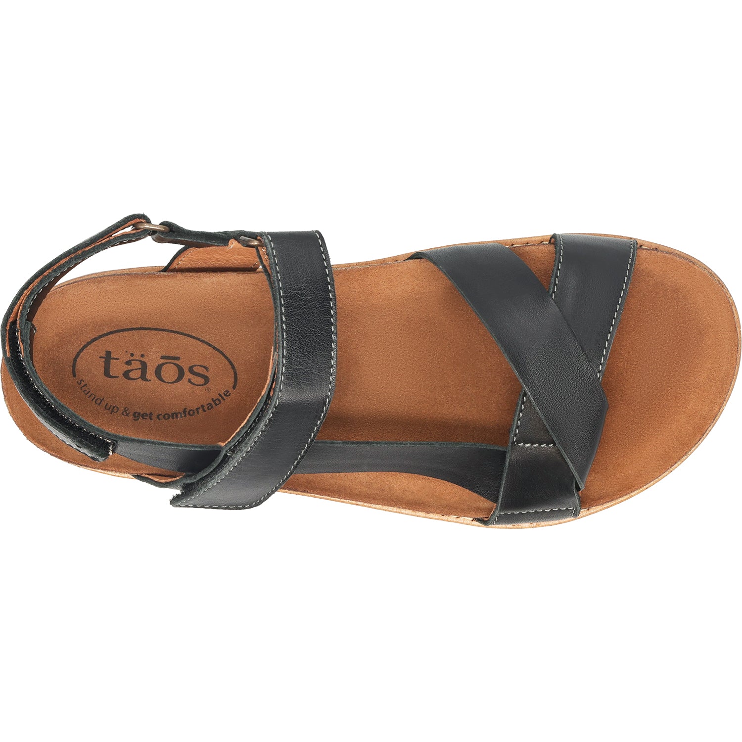 Womens Taos Women's Taos Sideways Black Leather Black Leather