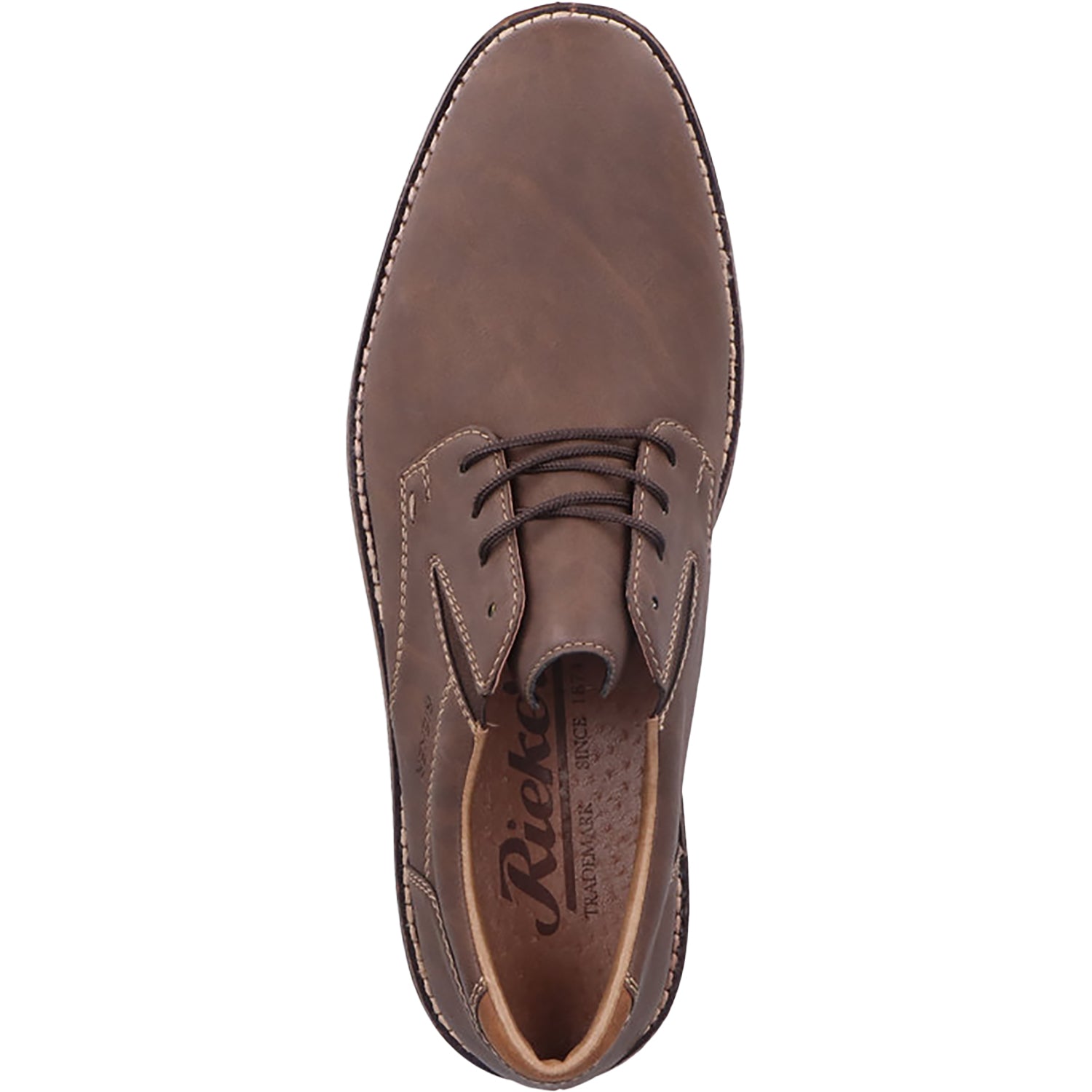 Mens Rieker Men's Rieker 33214-25 ELIAS Schoko/Peanut Leather Schoko/Peanut Leather