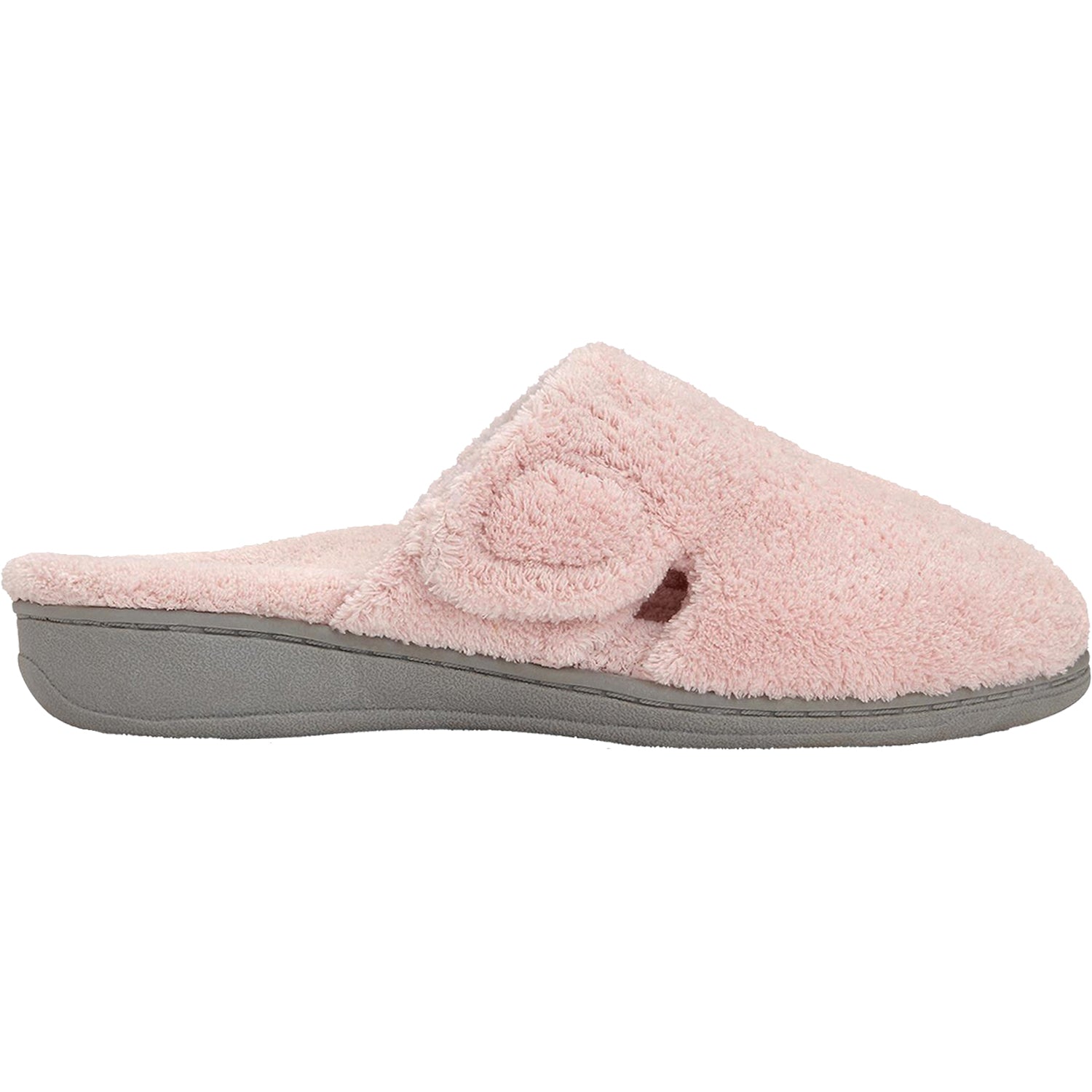 Womens Vionic Women's Vionic Gemma Slippers Pink Terrycloth Pink Terrycloth