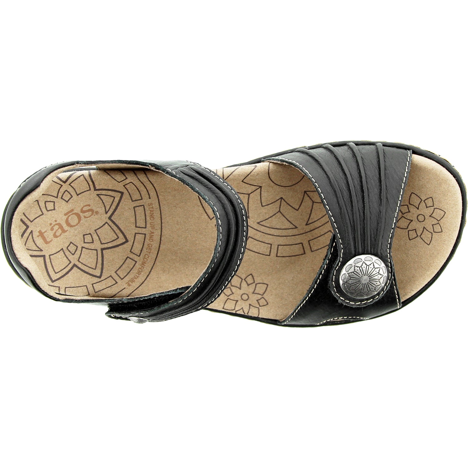 Womens Taos Women's Taos Escape Black Leather Black Leather